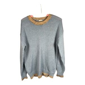 Hem & Thread Knit Crewneck‎ Sweater